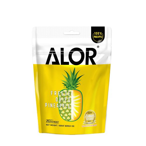 ALOR Mini Pack of Nutritious Freeze-Dried Fruits Pineapple (15 g)
